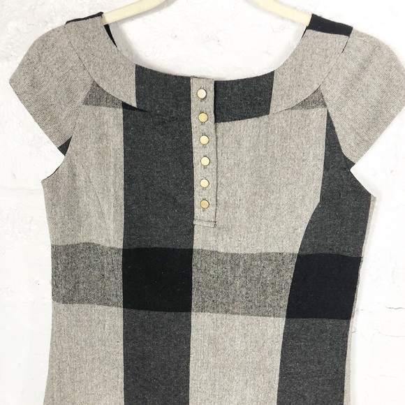 Gentle Fawn Plaid Midi Dress Size Small - Picture 7 of 8